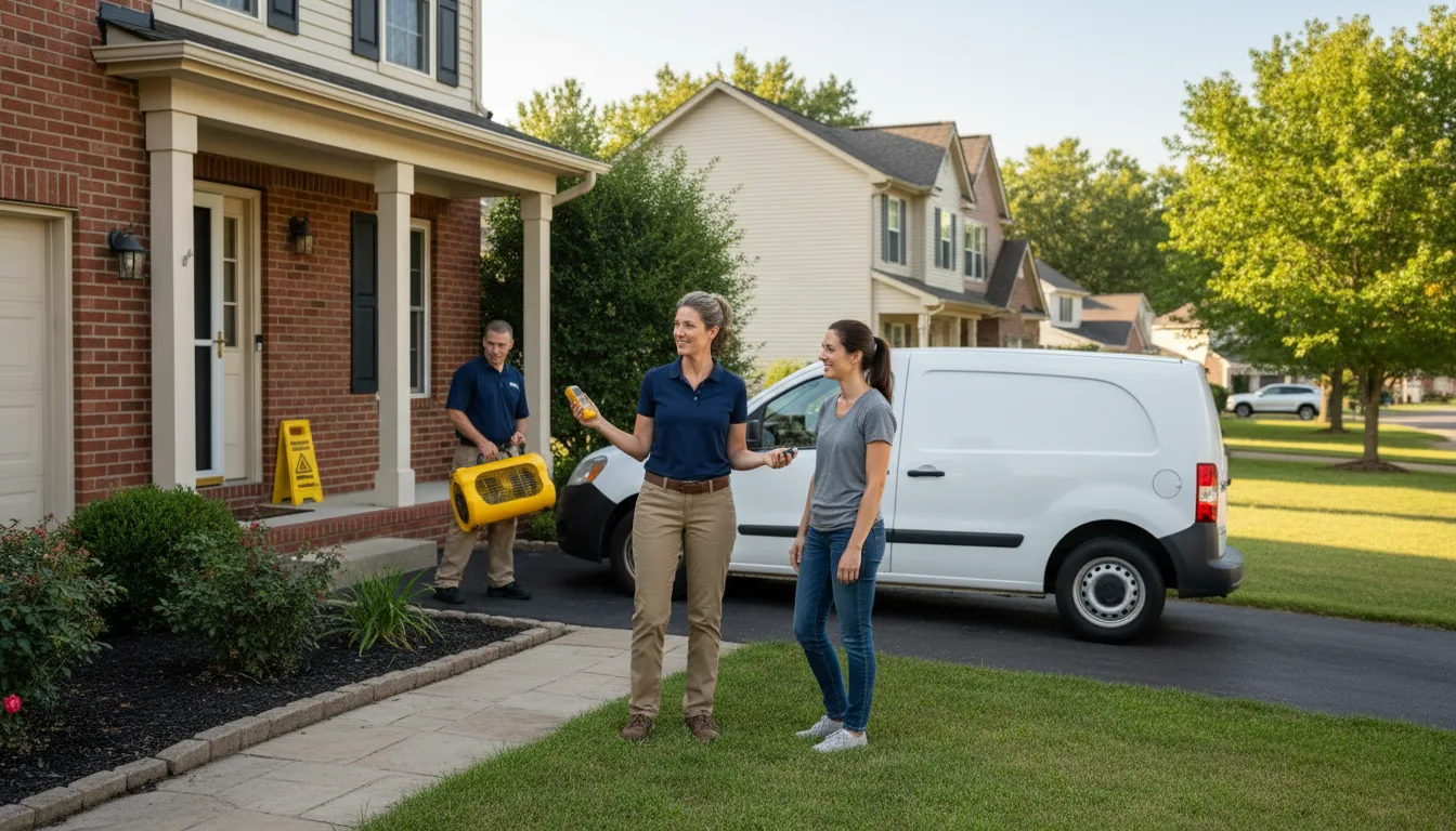 Residential water damage restoration in Holladay, UT